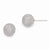 Sterling Silver Radiant Essence Rhodium-plated Ball Post Earrings