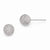 Sterling Silver Radiant Essence Rhodium-plated Ball Post Earrings