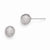 Sterling Silver Radiant Essence Rhodium-plated Ball Post Earrings