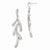 Sterling Silver Scratch Finish Earrings