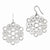 Sterling Silver Diamond-cut & Scratch Finish Dangle Earrings
