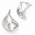 Sterling Silver Polished Twisted Hoop Earrings