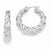 Sterling Silver Polished Twisted Hoop Earrings