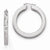 Sterling Silver Radiant Essence Ruthenium-plated Diamond-cut Earrings