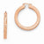 Sterling Silver Radiant Essence Rose Gold-plated Earrings