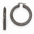Sterling Silver Radiant Essence Ruthenium-plated Earrings