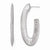 Sterling Silver Radiant Essence Ruthenium-plated Diamond-cut Earrings