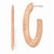 Sterling Silver Radiant Essence Rose Gold-plated Earrings