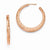 Sterling Silver Radiant Essence Rose Gold-plated Earrings