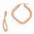 Sterling Silver Radiant Essence Rose Gold-plated Earrings