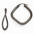 Sterling Silver Radiant Essence Ruthenium-plated Earrings