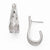 Sterling Silver J Hoop Post Earrings
