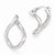Sterling Silver Polished Twisted Hoop Earrings