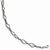Sterling Silver and Ruthenium Plated Twisted Bracelet