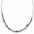 Sterling Silver , Ruthenium &Gold-Plated Diamond-Cut Necklace