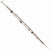 Sterling Silver Ruthenium & Rose Gold Plated Diamond-Cut Bracelet