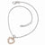 Sterling Silver Rose Gold Plated Diamond-Cut Heart Anklet