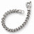 Sterling Silver Textured Beaded Mesh Bracelet