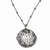 Sterling Silver Ruthenium Diamond-Cut and Beaded Necklace