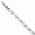 Sterling Silver Polished Six Strand Beaded Bracelet