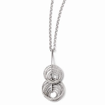 Sterling Silver Laser-Cut Necklace