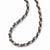 Sterling Silver Ruthenium Twisted Mesh Necklace