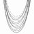 Sterling Silver Ruthenium-Plated Beaded Necklace