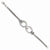 Sterling Silver Scratch Finish Mesh Bracelet