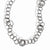 Sterling Silver Ruthenium-Plated-Layer Fancy Link Necklace