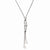 Sterling Silver CZ and Freshwater Cultured Pearl Necklace