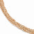 Sterling Silver Rose Gold Plated Multi Strand Bracelet