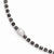 Sterling Silver Ruthenium-Plated Diamond-Cut Bracelet