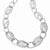 Sterling Silver Polished and Textured Fancy Link Necklace