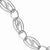 Sterling Silver Polished and Textured Facny Link Bracelet