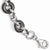 Sterling Silver Ruthenium-Plated Polished Link Bracelet