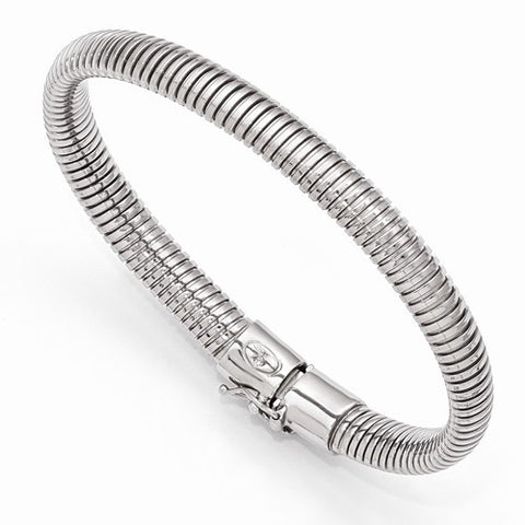 Sterling Silver Ruthenium-Plated Polished Bracelet