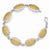 Sterling Silver Gold-Tone Flash K Plated Bracelet