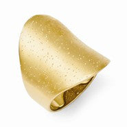Leslies Sterling Silver Gold-plated Radiant Essence Ring