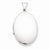 Sterling Silver Polished 32mm 2-Frame Oval Locket