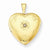 14k Gold Filled with Diamond 2-Frame Heart Locket