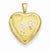 14k Gold Filled Two-color 2-Frame Heart Locket
