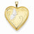 14k Gold Filled Two-color 2-Frame Butterfly Heart Locket