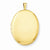 14k Gold Filled 26mm 2-Frame Oval Locket