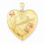 14k Gold Filled Two-color 4-Frame Grandma Heart Locket