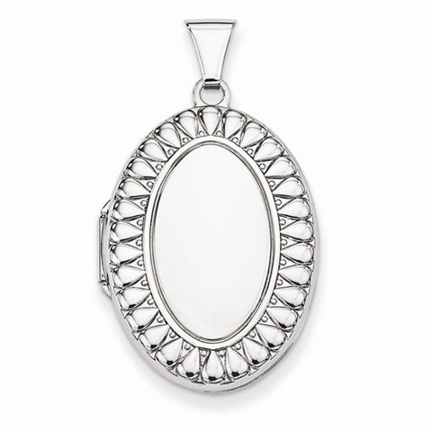 Sterling Silver Oval Locket