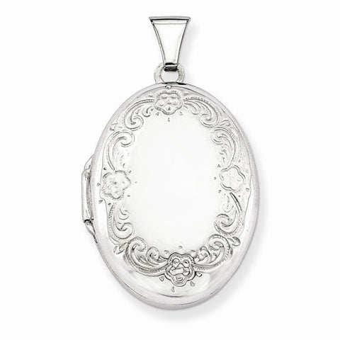 Sterling Silver Oval Locket