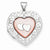 Sterling Silver Pink Mother of Pearl 21mm Double Heart Locket