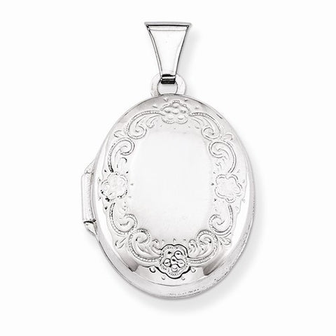 Sterling Silver Oval Locket