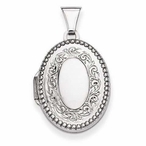 Sterling Silver Oval Locket