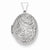 Sterling Silver Scroll Oval Locket